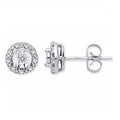 9K White Gold & 0.13 CTW Diamond Stud Earrings - Pobjoy Diamonds