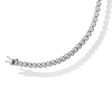 Load image into Gallery viewer, 18K White Gold Ladies Round Brilliant Cut 2.00 CTW Diamond Tennis Bracelet - Pobjoy Diamonds
