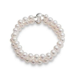 Twin Strand Freshwater Pearl Bracelet - Pobjoy Diamonds