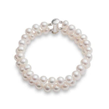 Load image into Gallery viewer, Twin Strand Freshwater Pearl Bracelet - Pobjoy Diamonds