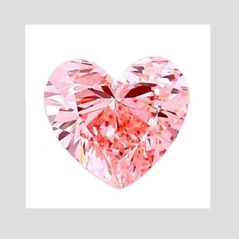 Fancy Intense Pink Heart Shape Lab Grown Diamond 3.10 Carat - Pobjoy Diamonds