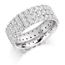 Load image into Gallery viewer, 18K White Gold 3.10 CTW Diamond Full Eternity Ring - Pobjoy Diamonds