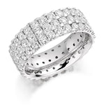 950 Palladium 3.10 CTW Diamond Full Eternity Ring - Pobjoy Diamonds