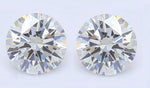 Ethical Lab Round Brilliant Cut Diamonds 0.70 Carat Combined