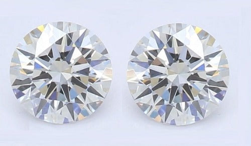 Ethical Lab Round Brilliant Cut Diamonds 0.70 Carat Combined