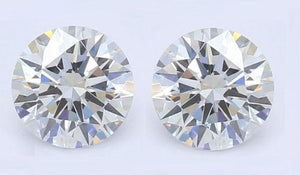 Ethical Lab Round Brilliant Cut Diamonds 0.70 Carat Combined