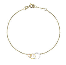 Load image into Gallery viewer, 9K Three Colour Gold Hoop Ladies Bracelet - Pobjoy Diamonds