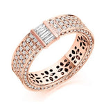 Baguette & Round Brilliant Diamond Cocktail Ring 1.90 Carats  - Pobjoy Diamonds