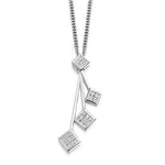 18K Gold Four Tier 1.65 CTW Diamond Drop Earrings & Necklace Set - F/VS - Pobjoy Diamonds
