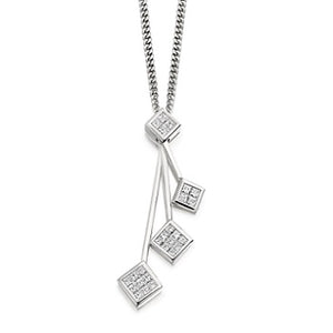 18K Gold Or Platinum Four Tier Diamond Necklace 0.55 Carat- Pobjoy Diamonds