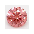 Fancy Intense Pink Round Brilliant Cut Lab Diamond 0.71 Carat - Pobjoy Diamonds