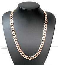Load image into Gallery viewer, 9K Mens Heavy Weight Classic Flat Cub Neck Chain 12mm Gauge - Pobjoy Diamonds