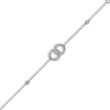 Load image into Gallery viewer, 9K White Gold &amp; Diamond Ladies Circle Bracelet - Pobjoy Diamonds