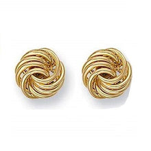 Load image into Gallery viewer, 9K Yellow Large Gold Stud Earrings