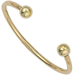 9K Solid Gold Baby Torque Bangle - Pobjoy Diamonds