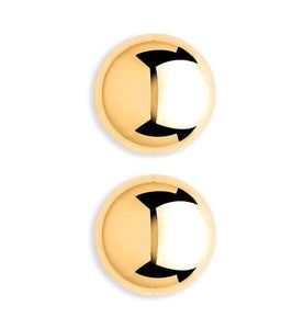9K Gold Medium Ladies Ball Stud Earrings - Pobjoy Diamonds