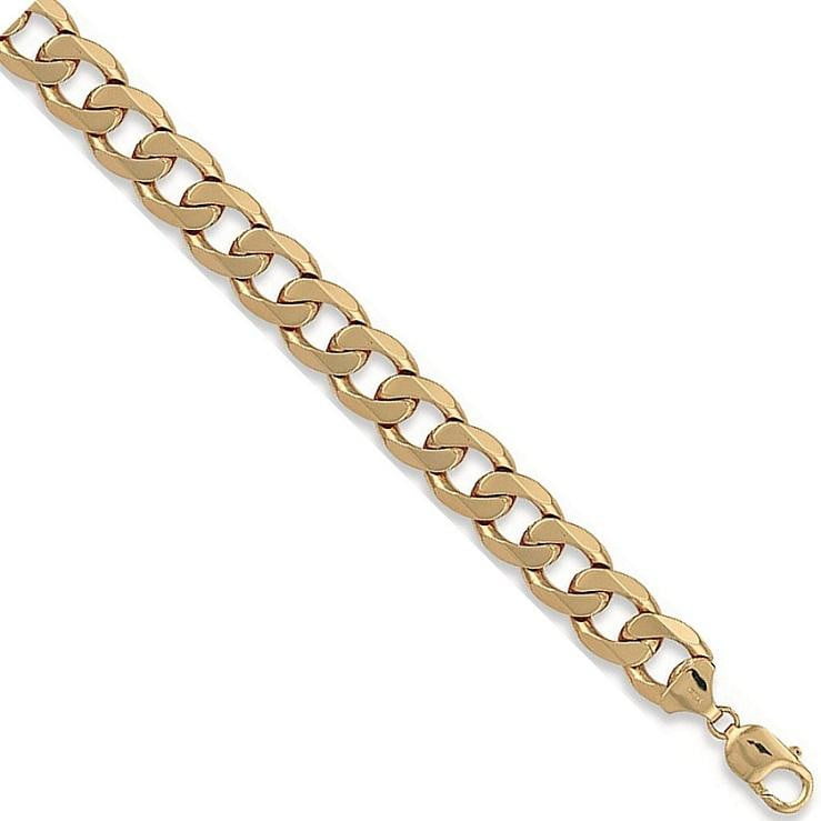 9K Yellow Gold Heavy Set Curb Neck Chain 150g - Pobjoy Diamonds