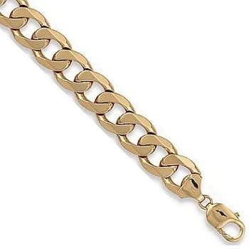 9K Yellow Gold Heavy Set Curb Neck Chain 150g - Pobjoy Diamonds