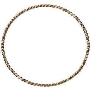 9K Three Colour Gold Tight Twist Ladies Bangle - Pobjoy Diamonds