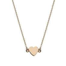 Load image into Gallery viewer, 9K Rose Gold Single Heart &amp; Neck Chain