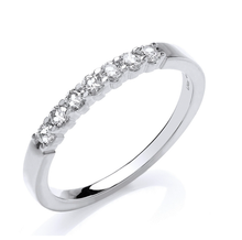 Load image into Gallery viewer, 9K Gold Diamond Half Eternity Ring 0.25 Carats