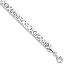 Load image into Gallery viewer, Flat Byzantine Mens White Gold Bracelet-Pobjoy Diamonds