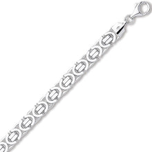 Load image into Gallery viewer, Flat Byzantine Mens White Gold Bracelet-Pobjoy Diamonds