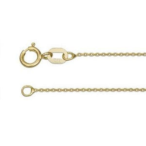 9K Yellow Gold Child's Cross & Chain - Pobjoy Diamonds