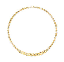 Load image into Gallery viewer, 9K Yellow Gold Ladies Graduated Collarette Necklace - Pobjoy Diamonds