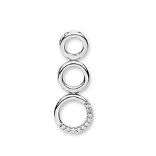Load image into Gallery viewer, 9K White Gold &amp; 0.05 CTW Diamond Triple Drop Pendant - Pobjoy Diamonds