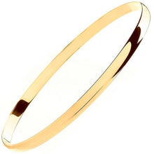Load image into Gallery viewer, 9K Yellow Gold D-Shaped Ladies Bangle - Pobjoy Diamonds