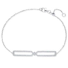 Load image into Gallery viewer, 9K White Gold &amp; Diamond Friendship Bracelet