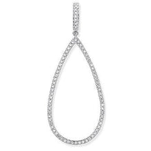 Load image into Gallery viewer, 9K White Gold &amp; Diamond Pear Pendant - Pobjoy Diamonds