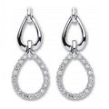 9K White Gold & Diamond Drop Earrings 0.25 Carat