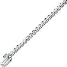 Load image into Gallery viewer, 9K White Gold Diamond Tennis Bracelet - Pobjoy Diamonds