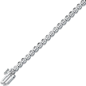 9K White Gold Diamond Tennis Bracelet - Pobjoy Diamonds