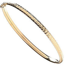 Load image into Gallery viewer, 9K Yellow Gold Ladies Hinged Bangle - Pobjoy Diamonds