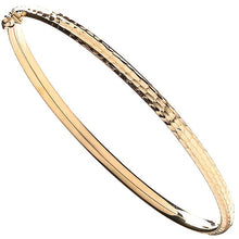 Load image into Gallery viewer, 9K Yellow Gold Ladies Hinged Bangle - Pobjoy Diamonds