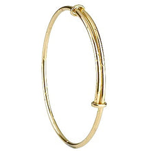 Load image into Gallery viewer, 9K Yellow Gold Child&#39;s Star Embossed Bangle - Pobjoy Diamonds