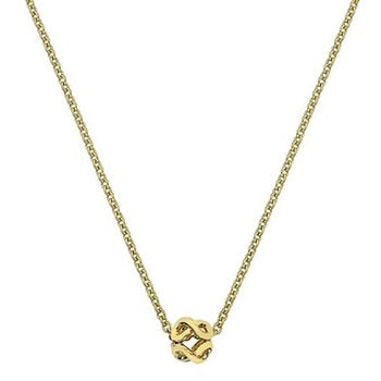 9K Yellow Gold Infinity Bead Ladies Pendant & Neck Chain - Pobjoy Diamonds