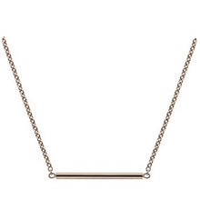 Load image into Gallery viewer, 9K Rose Gold Round Bar Pendant Necklace - Pobjoy Diamonds