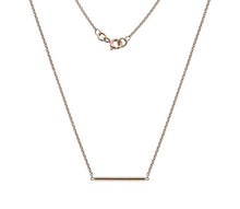 Load image into Gallery viewer, 9K Rose Gold Round Bar Pendant Necklace - Pobjoy Diamonds