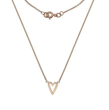 Load image into Gallery viewer, 9K Rose Gold Heart Pendant Necklace - Pobjoy Diamonds