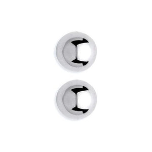 9K White Gold Round Stud Earrings - Pobjoy Diamonds