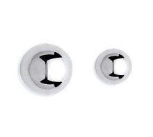 Load image into Gallery viewer, Ladies 9K White Gold Ball Earrings Medium