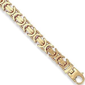 9K Yellow Gold Heavyweight Byzantine Neck Chain - Pobjoy Diamonds
