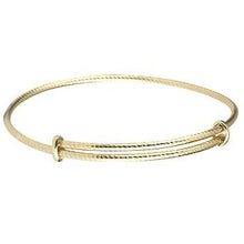 Load image into Gallery viewer, 9K Yellow Gold Child&#39;s Textured Bangle - Pobjoy Diamonds
