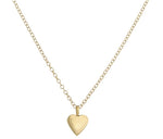 9K Yellow Gold Child's Heart Pendant & Trace Chain - Pobjoy Diamonds