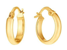 Load image into Gallery viewer, 9K Yellow Gold Plain Creole Earrings - Pobjoy Diamonds