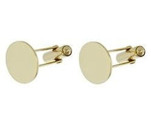 Load image into Gallery viewer, 9k gold gents oval cufflinks from Pobjoy